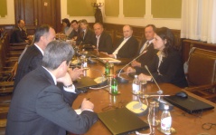 21 March 2013 The Head and members of the Parliamentary Friendship Group with Italy in meeting with the Italian Ambassador to Serbia